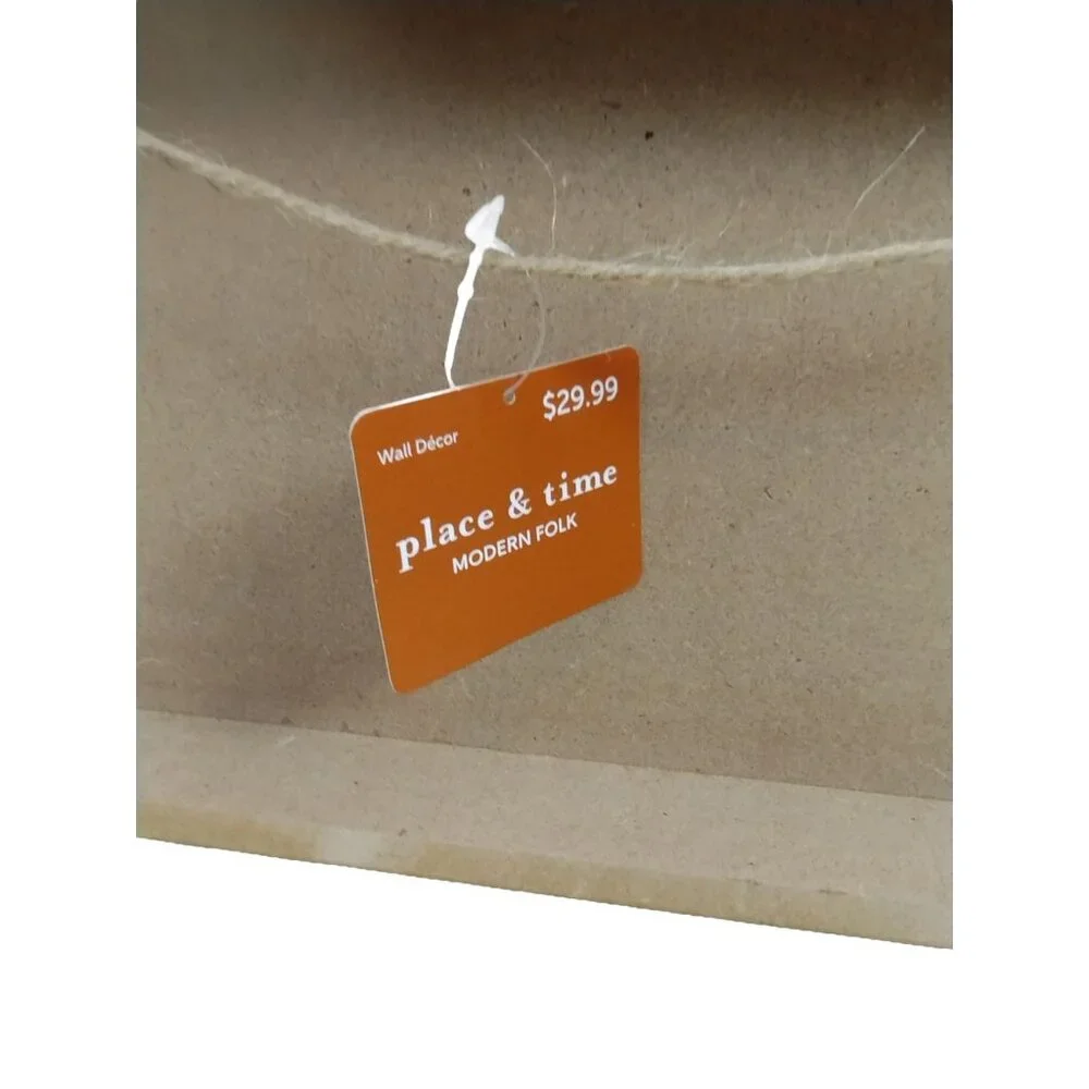 Place and Time Modern Folk Wooden Pumpkin 19 inch Wooden Sign (New)